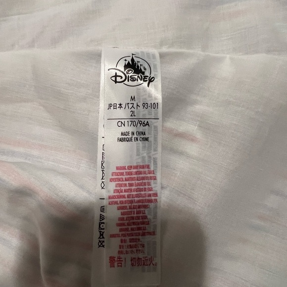 Disney Mickey & Friends Striped Cotton Button Down Tank Dress Women's M (8) - Picture 5 of 7